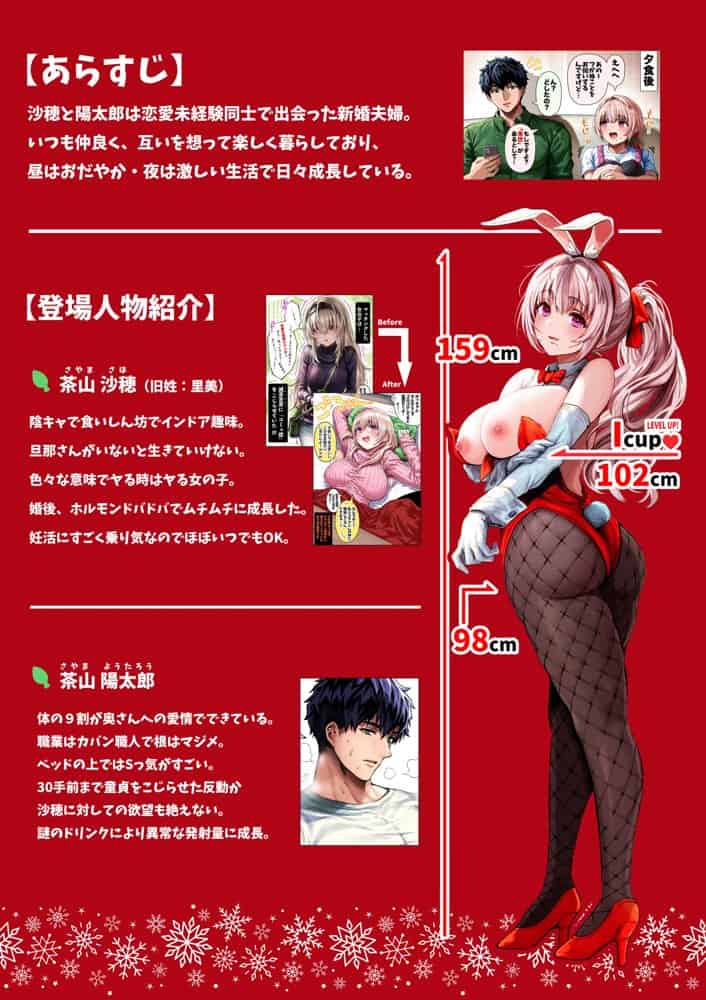 夫婦ノ夜 メリクリ編〜お茶目な奥さんと過ごす聖シコノ夜〜 hitomiエロ漫画raw（同人誌）無料サンプル画像003